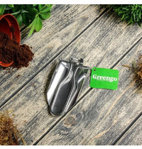 Совок посадочный Greengo 139614 23см (складной, нержавеющая сталь, чехол)