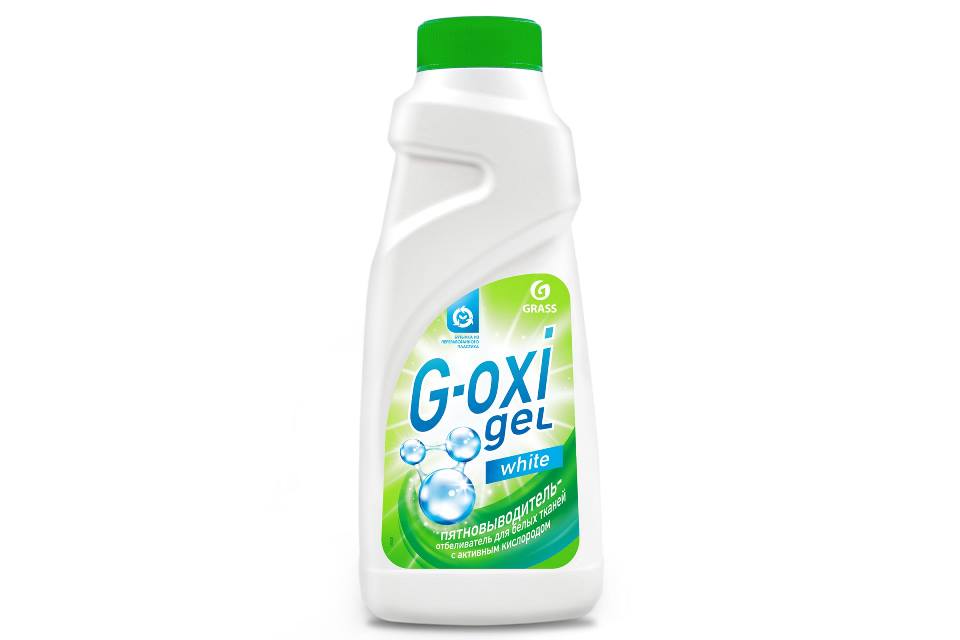 Пятновыводитель-отбеливатель для белых вещей Grass G-Oxi 125408 500мл (с активным кислородом)