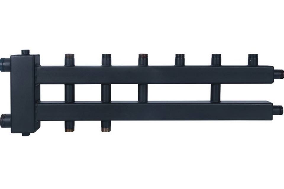 Коллектор с гидроразделителем Rommer RDG-0018 RDG-0018-024035 (дублер компакт, на 3+1+1 контуров)