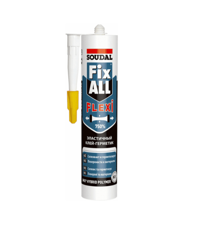 Клей-герметик гибридный универсальный Soudal Fix All Flexi 117383 290мл (белый)