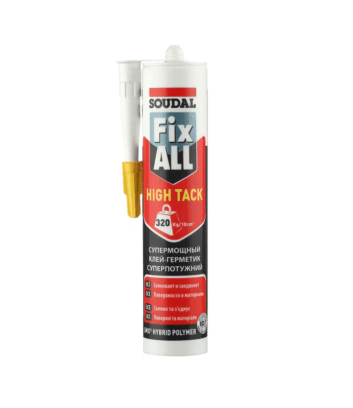 Клей-герметик гибридный Soudal Fix All High Tack 119129 290мл (с большой начальной липкостью)