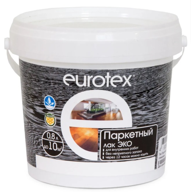 Лак паркетный Eurotex Эко 0,8л (глянцевый)