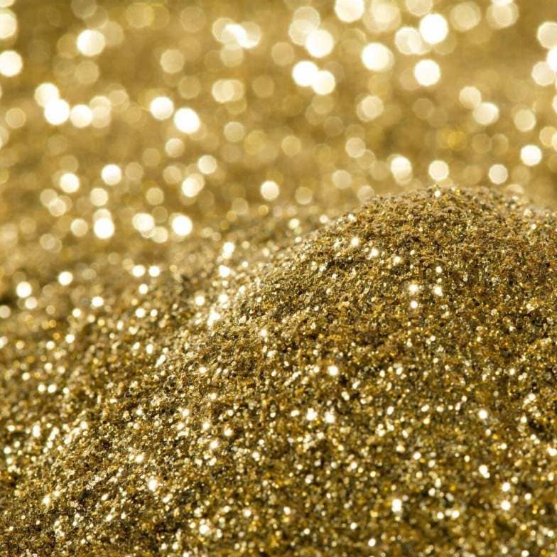 Блестки Glitter светлый золотой 0,1 кг