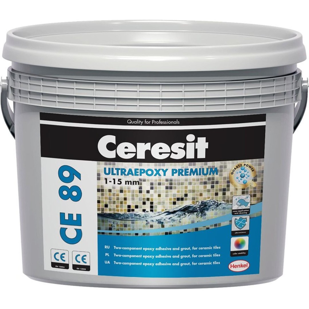 Затирка эпоксидная для швов Ceresit CE 89 Ultraepoxy premium 2,5 кг (pearl gray 807)