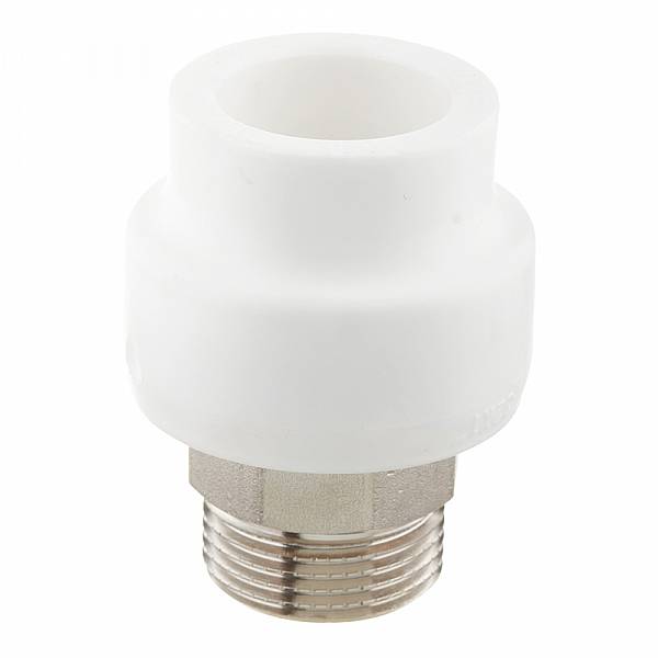Фитинг соединитель Valtec VTp.707.0.03206 32мм х 1 дюйм (PPR, под ключ, с переходом на наружную резьбу)