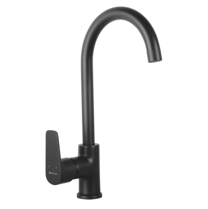 Смеситель для кухни Gross Aqua 3118297MB-В02 Evo black (с высоким изливом, цвет черный)