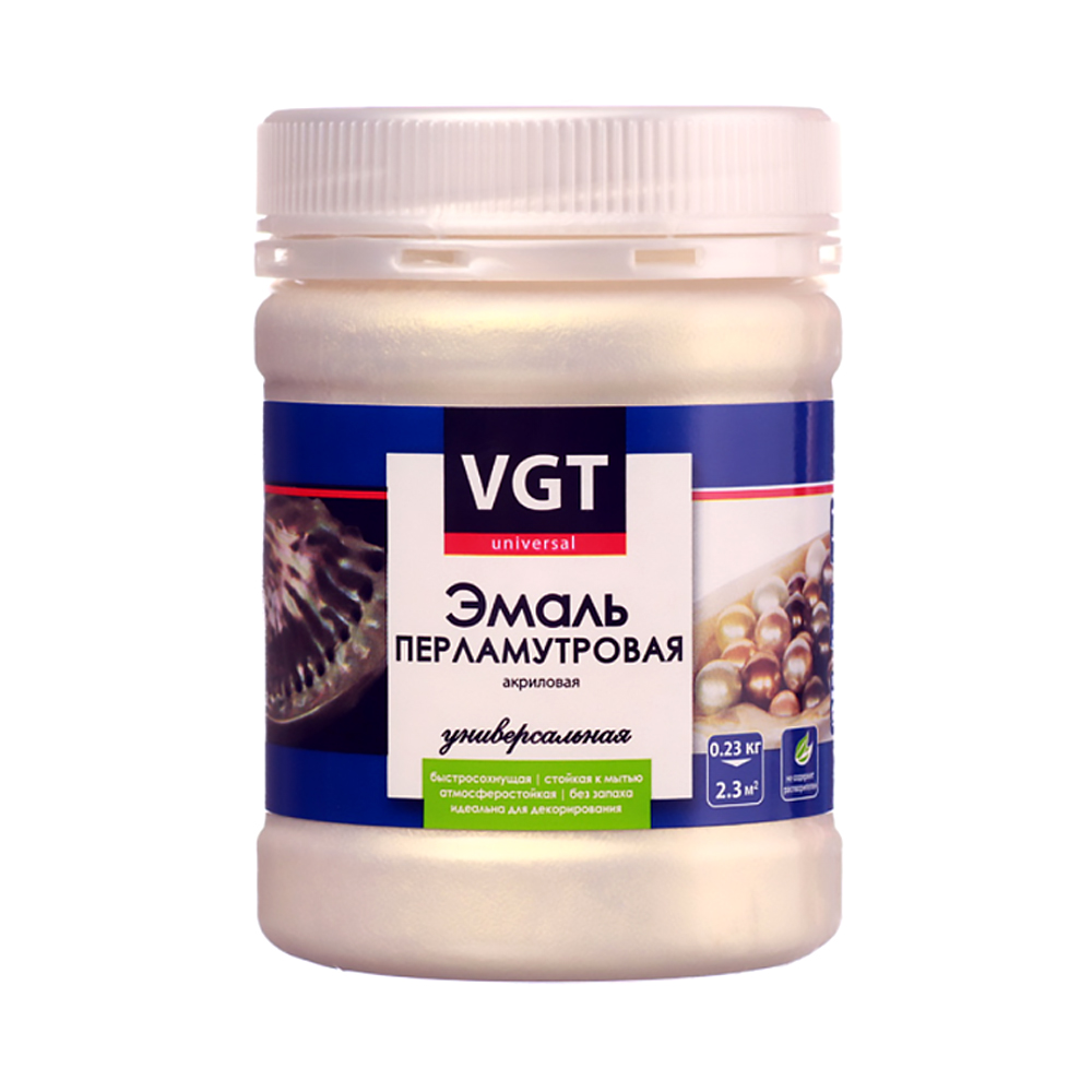 Эмаль декоративная VGT ВД-АК-1179 0,23кг (перламутровая, жемчуг)