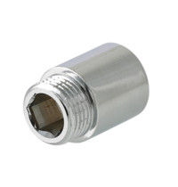 Резьбовой удлинитель Valtec VTr.198.С.0480 80мм х 1/2 дюйма (хром)