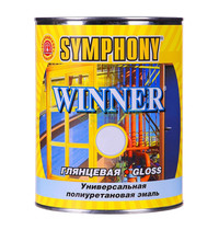Эмаль универсальная Symphony Winner 0,9л (полиуретановая, база С, глянцевая)