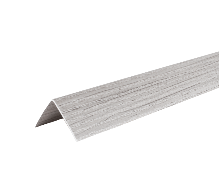 Уголок ПВХ LinePlast LU004 2,7м 15мм х 15мм (ясень серый)