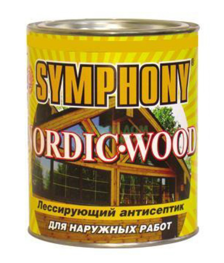 Антисептик лессирующий Symphony Nordic Wood 1/0.9л