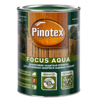 Пропитка декоративная для защиты древесины Pinotex Focus Aqua 5255609 0,75л (рябина)