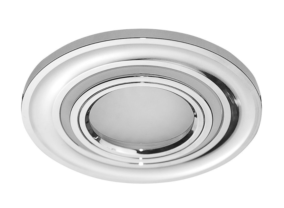 Светильник потолочный встраиваемый Feron CD600 29709 15 LED 2835SMD 4000K MR16 50Вт G5.3 (со светодиодной подсветкой, хром)