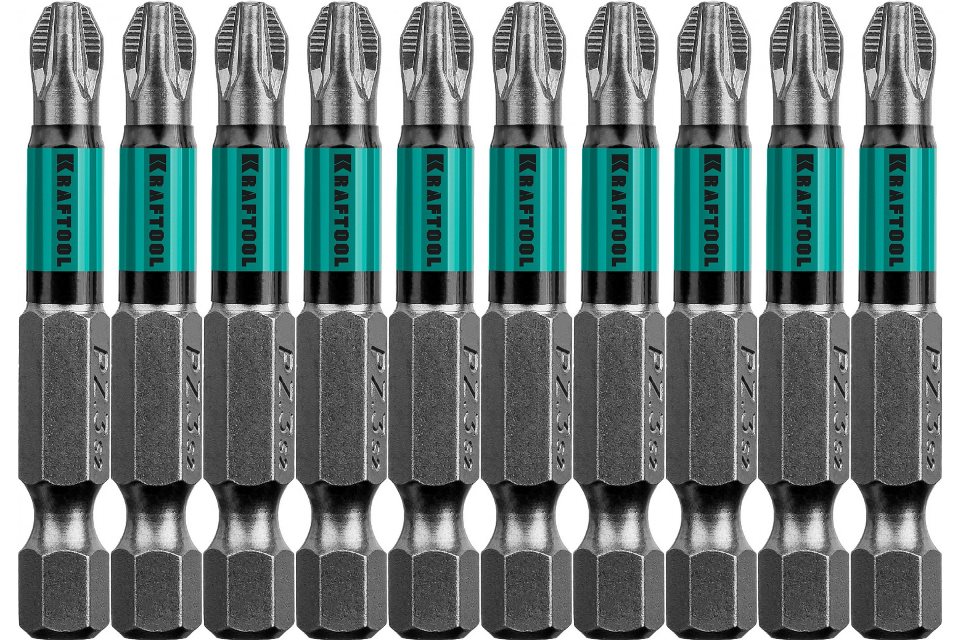 Набор бит Kraftool Professional Optimum Line 26124-3-50-10 PZ3х50 10 шт