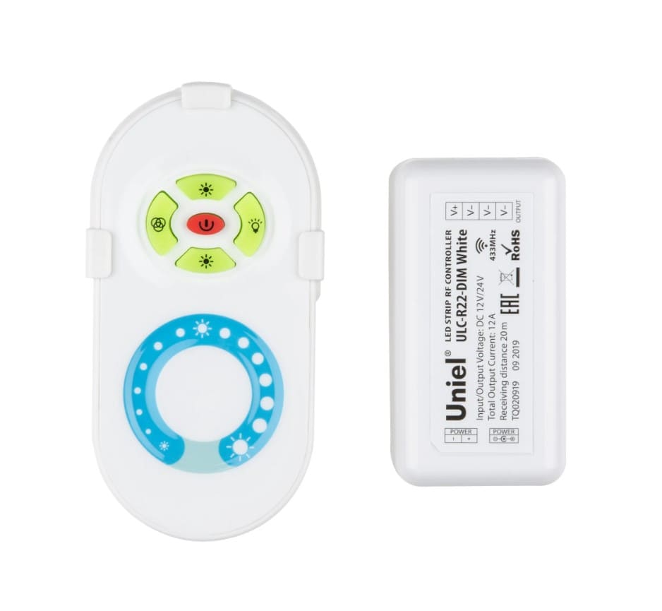 Контроллер для управления яркостью Uniel ULC-R22-DIM White 05947