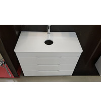 Тумба без раковины Mirsant Soho 80 Quadro ут000043908 (напольная, со столешницей Blanco 80)