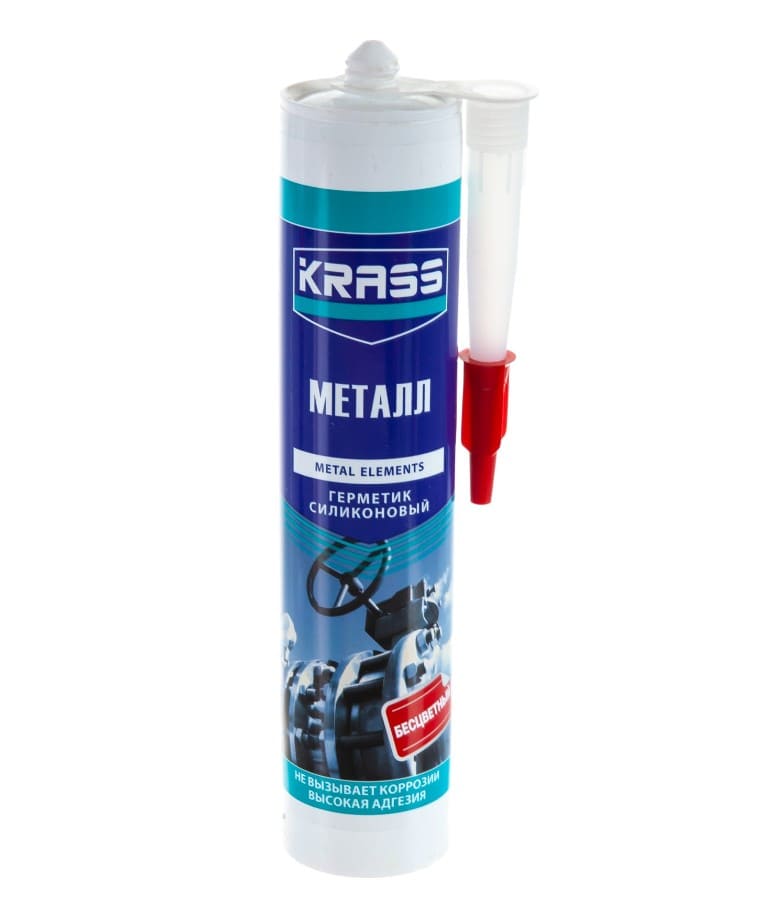 Герметик силиконовый для металла Krass 0005315 300мл (бесцветный)