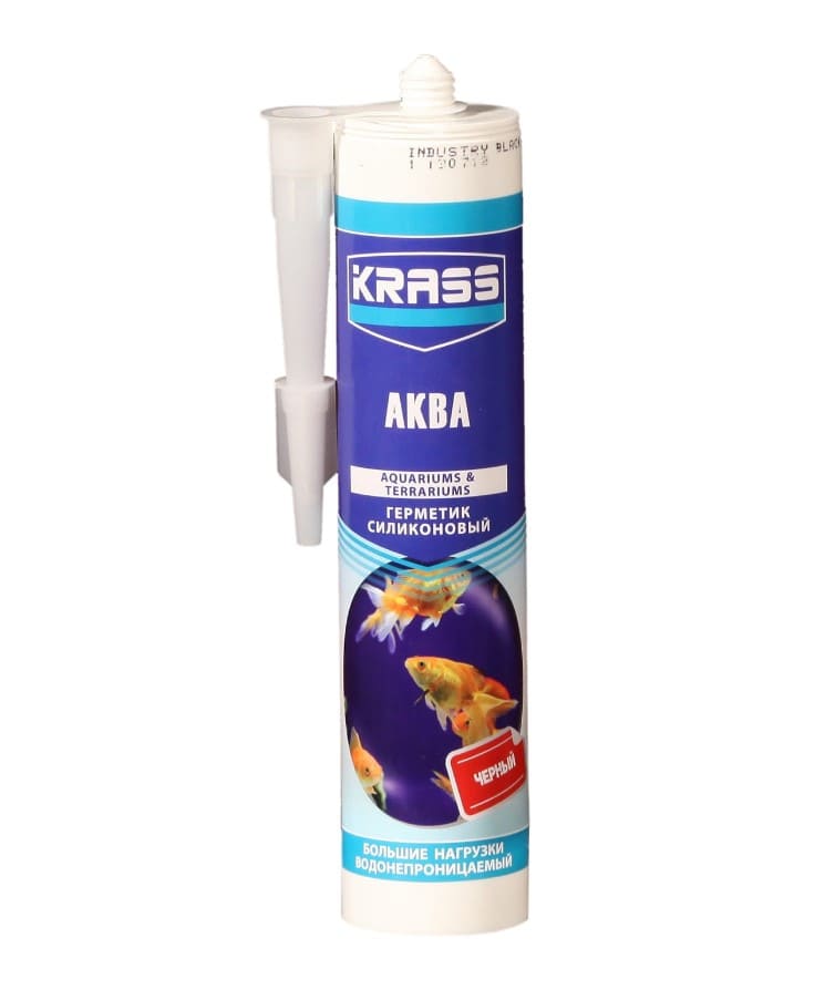 Герметик силиконовый для аквариумов Krass Аква 0005347 300мл (черный)