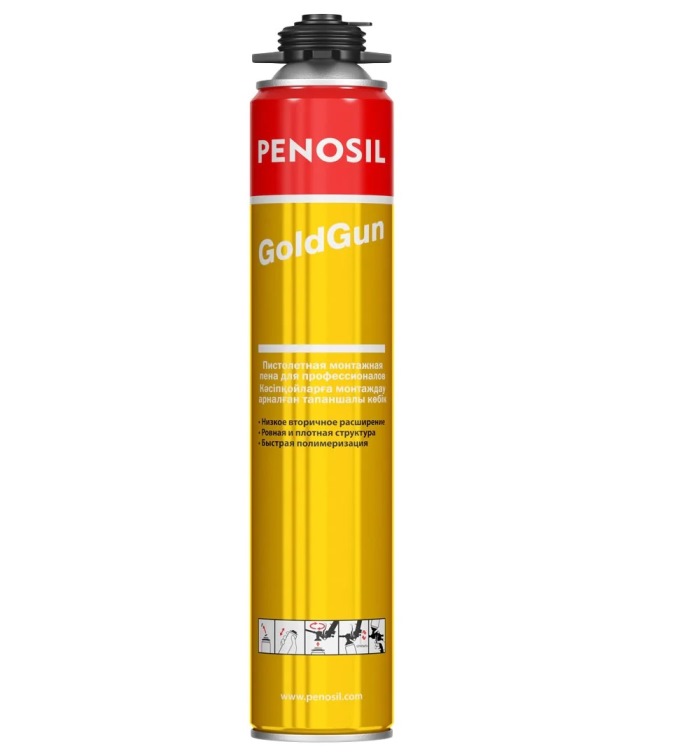 Пена монтажная Penosil GoldGun 65 Profi 875 мл