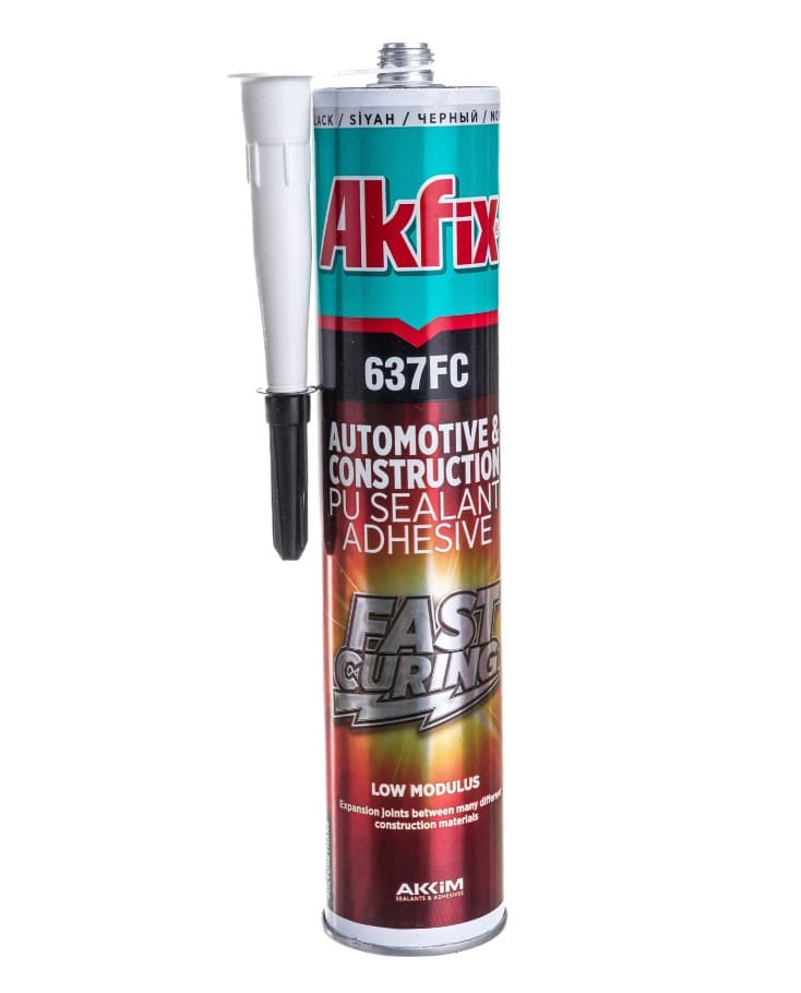 Герметик полиуретановый Akfix P637FC AA373 310мл (быстросохнущий, черный)