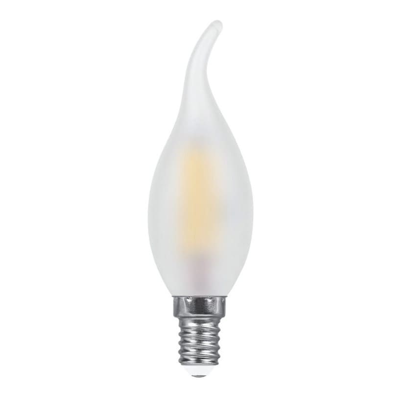 Лампа светодиодная Feron LB-67 25786 7Вт E14 2700К (свеча на ветру, Filament)