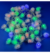 Гирлянда светодиодная Uniel Шишки ULD-S0500-050/DTA Multi IP20 Pine Cones 5 м (50 светодиодов, разноцветный свет, провод прозрачный)