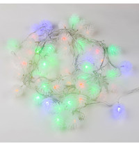 Гирлянда светодиодная Uniel Шишки ULD-S0500-050/DTA Multi IP20 Pine Cones 5 м (50 светодиодов, разноцветный свет, провод прозрачный)