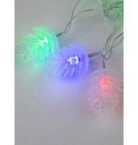 Гирлянда светодиодная Uniel Шишки ULD-S0500-050/DTA Multi IP20 Pine Cones 5 м (50 светодиодов, разноцветный свет, провод прозрачный)