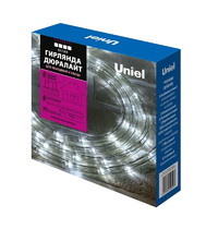 Гирлянда светодиодная Дюралайт Uniel ULD-D5 8M/C08 IP44 White UL-00008573 8 м (с контроллером, 24 светодиода/метр, белый свет, провод прозрачный)