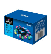 Гирлянда светодиодная Uniel Радуга-1 ULD-S0500-030/DGA RGB IP20 Rainbow-1 UL-00005470 5 м (30 светодиодов, RGB свет, провод зеленый)