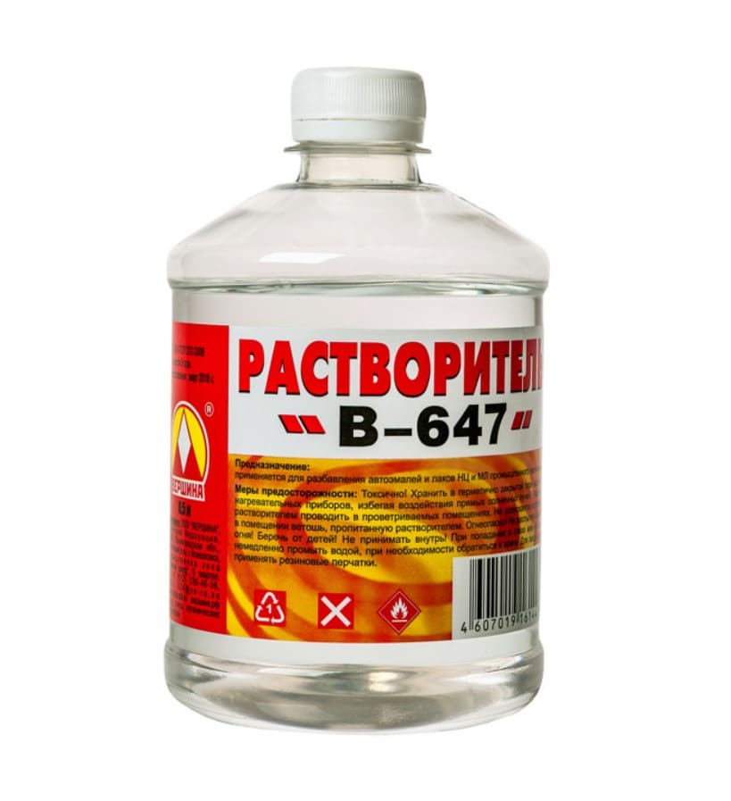 Растворитель Вершина В-647 0,4кг/0,5л