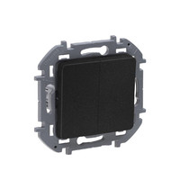 Выключатель Legrand Ispiria 673623 (2-клавишный, антрацит)