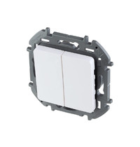 Выключатель Legrand Ispiria 673620 (2-клавишный, белый)