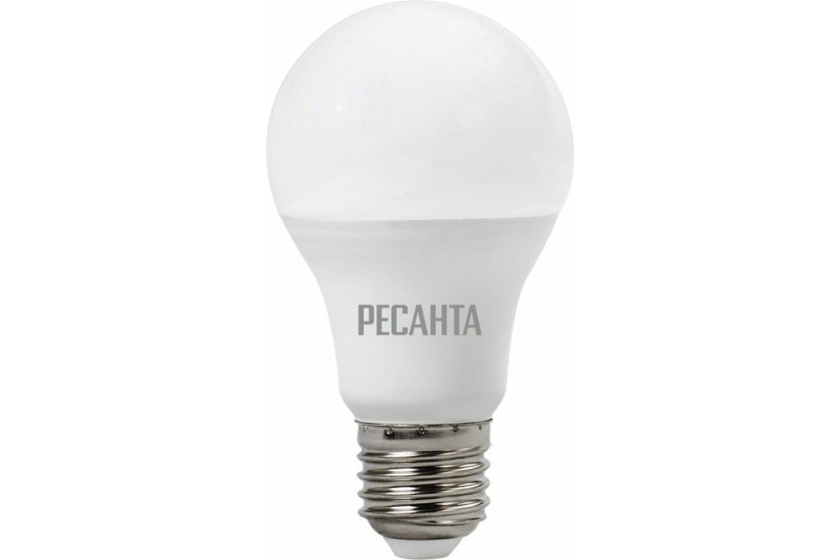 Лампа светодиодная Ресанта LL-R-A80-20W-230-6K-E27