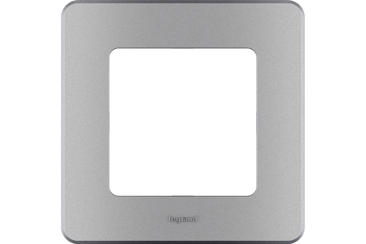 Рамка для розетки Legrand Inspiria 673932 (1-местная, алюминий)