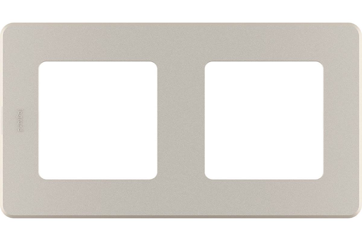 Рамка для розетки Legrand Inspiria 673948 (2-местная, шампань)