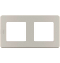 Рамка для розетки Legrand Inspiria 673948 (2-местная, шампань)