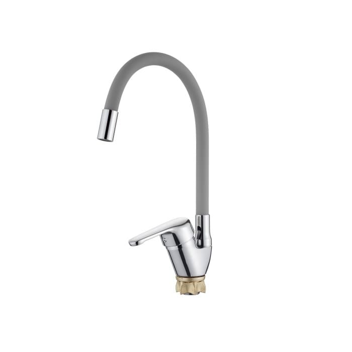 Смеситель для кухни Ledeme H32 L4132-9 (с гибким изливом, серый)