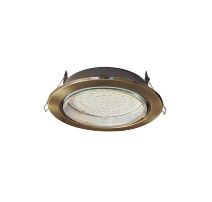 Светильник встроенный Ecola GX70 H5 FN70H5ECB 53мм х 151мм (для натяжных потолков, черненая бронза)