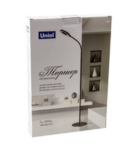Торшер напольный Uniel ULM-T610 7W/4500K/DIM BLACK UL-00010177 7Вт (светодиодный, с регулировкой наклона, сенсорный выключатель)