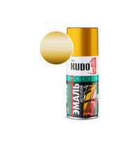 Эмаль аэрозольная универсальная Kudo Silver Finish KU-1028.1 210мл (металлик, золото)