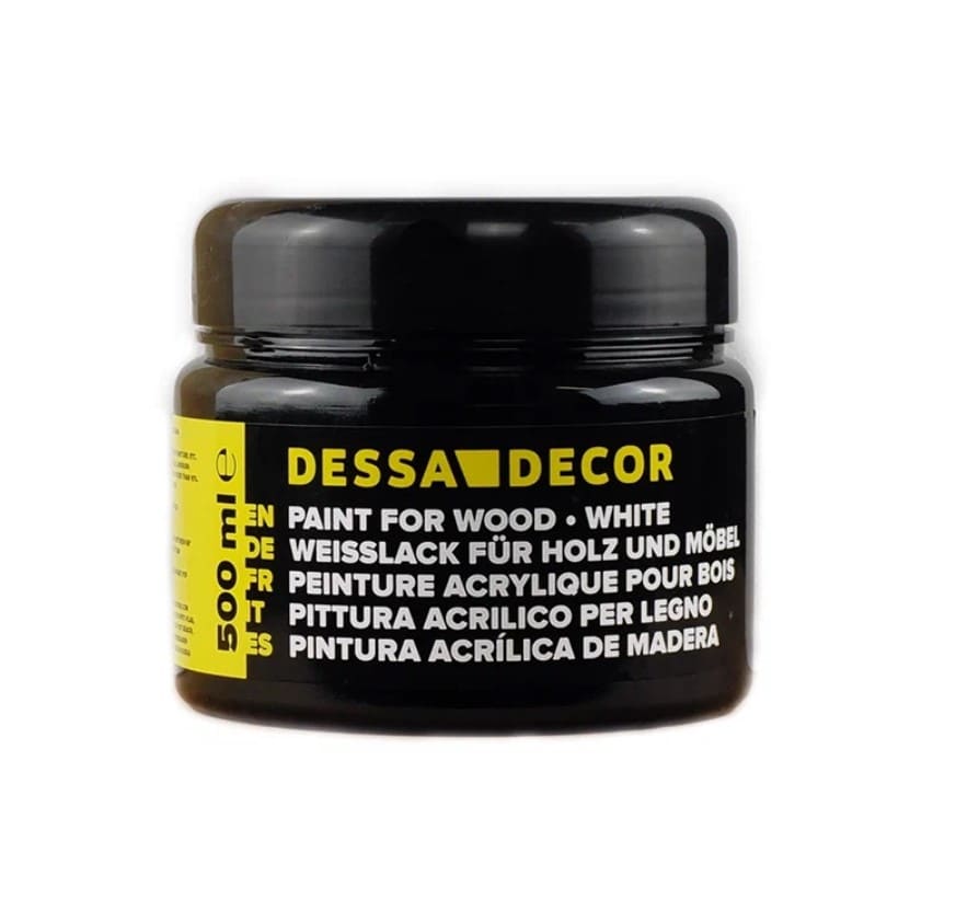 Краска меловая для дерева и мебели Dessa Decor 500 мл (белый)