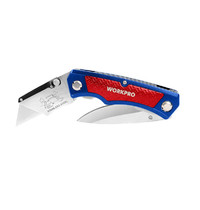 Нож строительный Workpro W011011 (складной, 2 независимых лезвия)