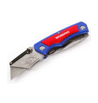 Нож строительный Workpro W011011 (складной, 2 независимых лезвия)