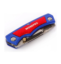 Нож строительный Workpro W011011 (складной, 2 независимых лезвия)