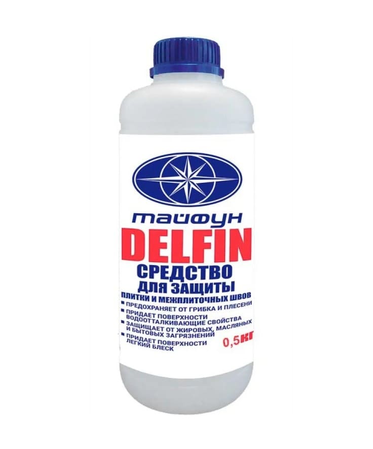 Защитное средство для плитки и швов Тайфун Мастер Delfin 0,5л