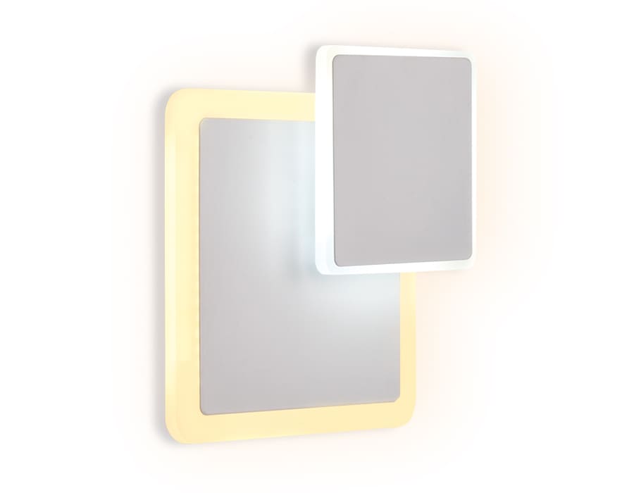 Светильник настенный Ambrella light Wallers Wall FW106 WH/S 3000K/6400K 18Вт (белый песок)