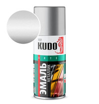 Эмаль аэрозольная универсальная Kudo Silver Finish KU-1026.1 210мл (металлик, акриловая, серебро RAL1026)