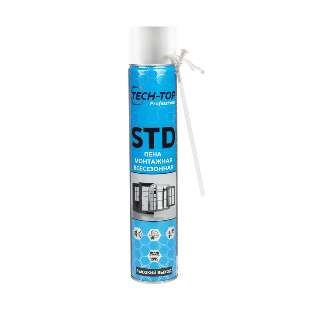 Пена монтажная Tech-Top STD 244030 740мл (всесезонная)
