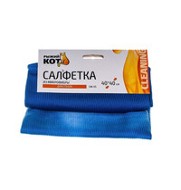 Салфетка для стекол Рыжий кот СМ-05 208881 280102 40х40 см (микрофибра)
